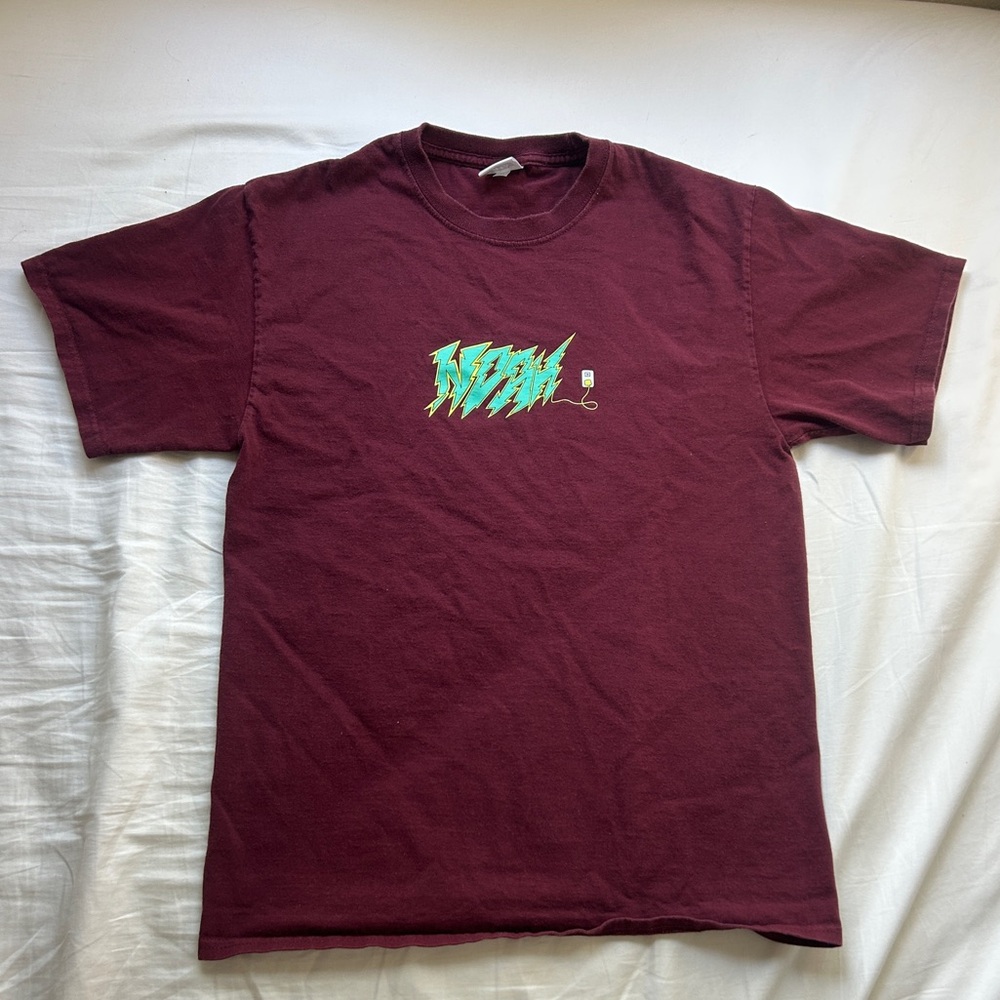 NOAH Men's Circuit Tee Maroon Graphic Tee Size M